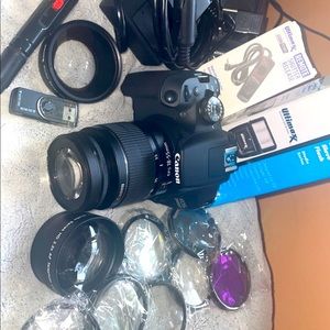 Canon camera comes with different lens and charger